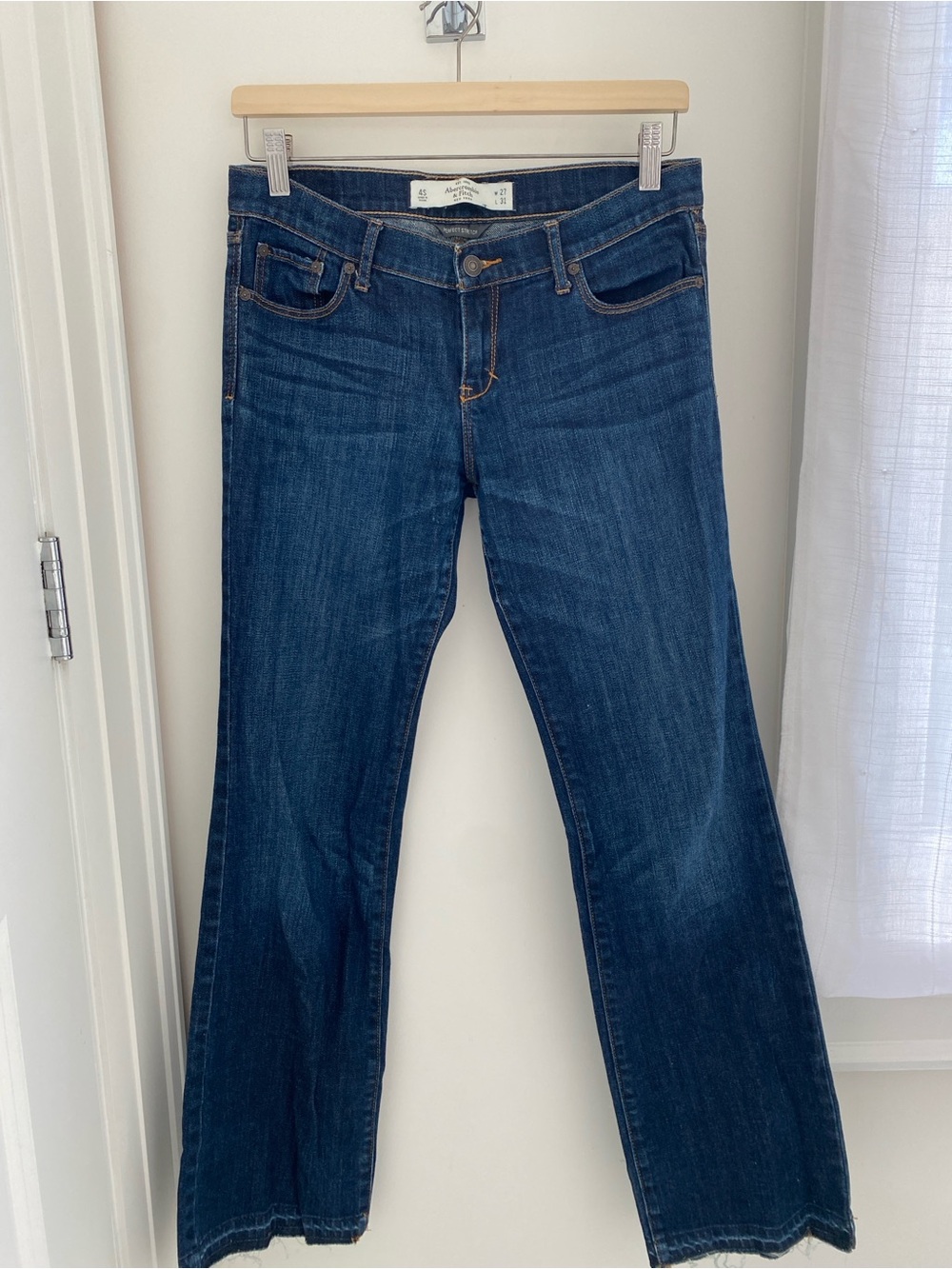 Abercrombie Emma low rise flared jeans